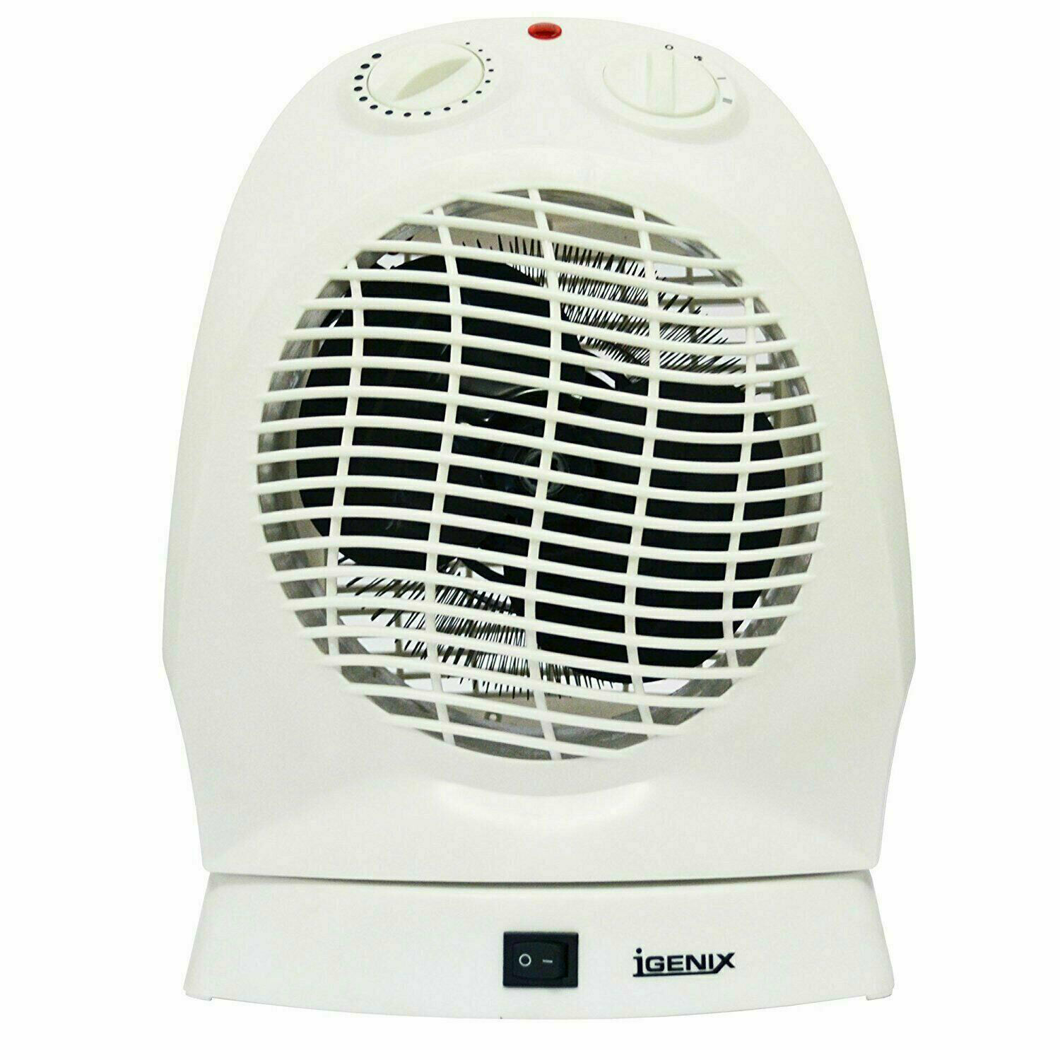 Igenix Upright Portable Oscillating Electric Fan Heater 2000 W White