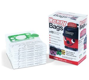 Numatic Henry NVM-1CH HepaFlo Vacuum Filter Bags Fit All Sizes of Henry Hetty Harry And James 10 Bags Pack - White