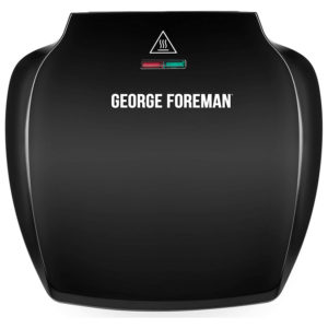 George Foreman Family 5-Portion(510 sq cm plate) Grill 23420 - Black