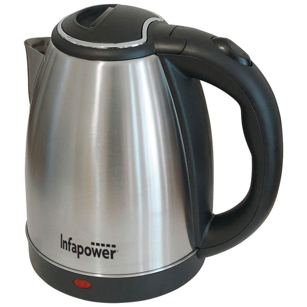 Infapower 360 Degree Cordless Jug Kettle 1800W 1.8 Litres - Brushed ...