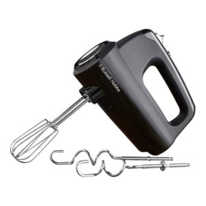 Russell Hobbs Desire Hand Mixer Electric Hand Whisk And Dough Mixer Attachments 350 W – Matte Black