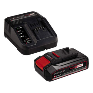 Einhell 2.5Ah Power X-Change Starter Kit – Battery & Charger Universal For All Power X-Change Devices