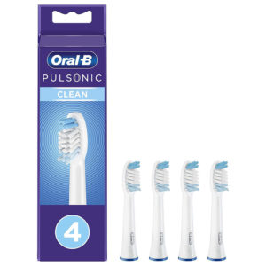 Oral B Pulsonic Clean Toothbrush Heads For Sonic Toothbrushes - Pack of 4