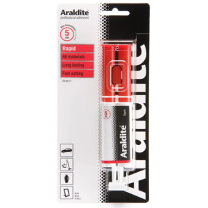 Araldite Rapid Twin Syringe Epoxy Power Adhesive Super Glue Bonds Material 24ml