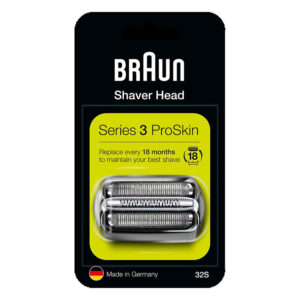 Braun Series 3 32S Electric Shaver Head Replacement – Silver