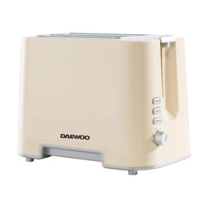 Daewoo 2 Slice Toaster Plastic 800 W - Cream
