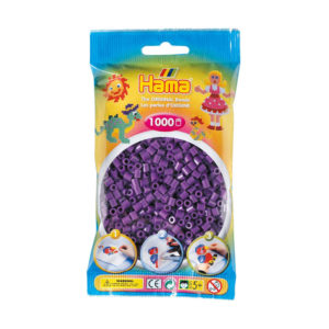 Hama 1000 Midi Beads In Bag Cylindrical Plastic - Purple