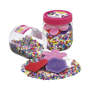 Hama 4,000 Beads And 3 Pegboards Tub Cylindrical Plastic – Multicolor