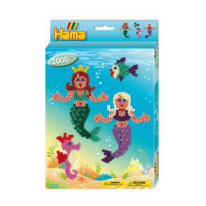 Hama Beads Mermaid 2,000 Midi Beads Hanging Box Cylindrical Plastic – Multicolor