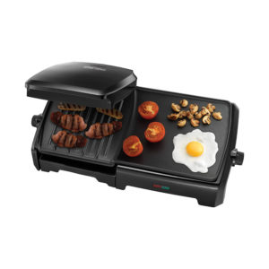 George Foreman Large Variable Temperature 10 Portion Grill And Griddle 2180 W - Black
