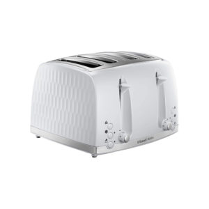 Russell Hobbs Contemporary Honeycomb 4 Slice Toaster 1500 W - White