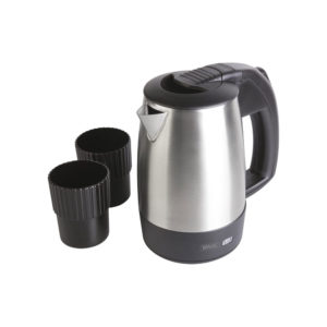 Wahl Small Travel Jug Kettle With 2 Cups 1000W 500ml - Stainless Steel/Black