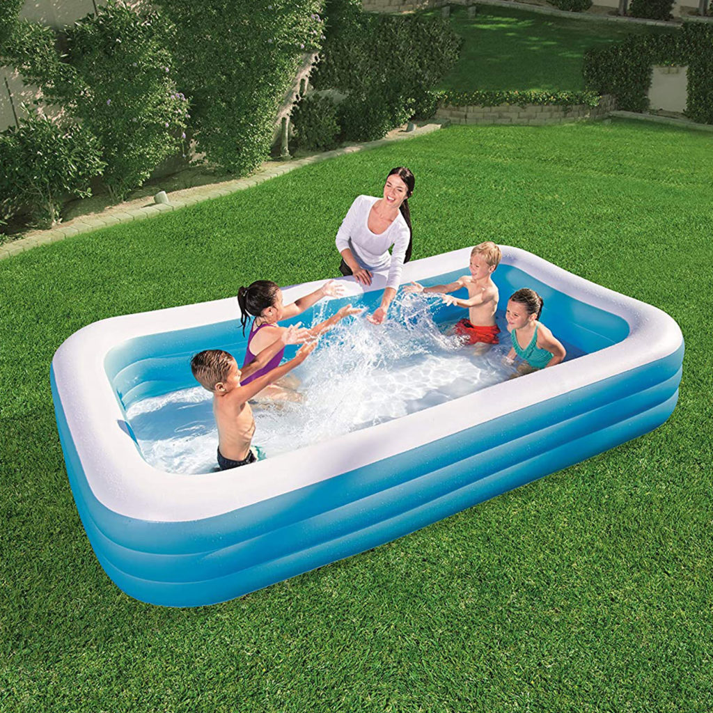 Bestway Deluxe Rectangular Family Garden Swimming Pool 10 ft/305 x 183 ...