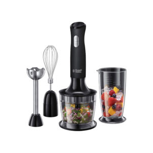 Russell Hobbs Desire 3 In 1 Hand Blender With Electric Whisk And Vegetable Chopper – Matt Black