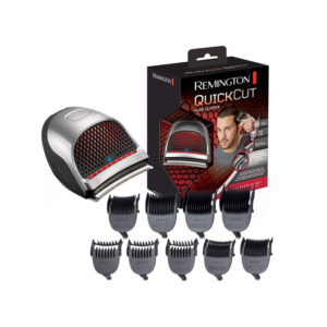 Remington Quick Cut Hair Clipper With 9 Comb Lengths Curved Blade - Black/Grey
