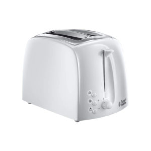 Russell Hobbs Textures 2 Slice Toaster Plastic - White