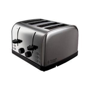 Russell Hobbs Futura 4 Slice Toaster Stainless Steel 1500 W – Silver