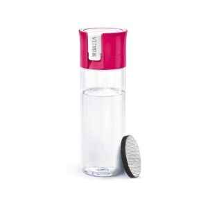 Brita Fill & Go Vital Water Bottle 600ml & 1 MicroDisc Filter - Pink