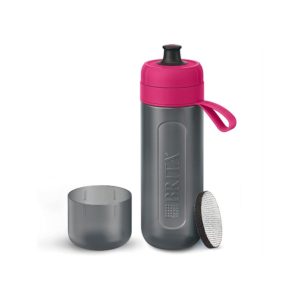Brita Fill & Go Active Water Filter Bottle With 1 MicroDisc Filter 600ml - Pink