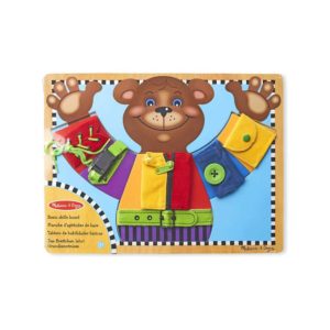 Melissa & Doug Basic Skills Board – Practice Fine Motor Skills Developmental Toys 6 Removable Pieces & Puzzle Board – Multicolor