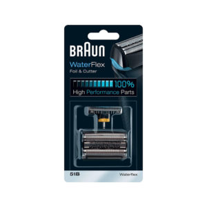 Braun Series 5 51B Electric Shaver Head Replacement WaterFlex Foil And Cutter - Black