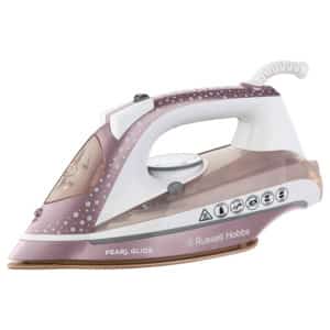Russell Hobbs Pearl Glide Steam Iron with Pearl Infused Ceramic Soleplate 2600 W - Champagne