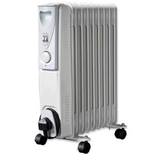Daewoo Oil Filled Portable Radiator Heater With Thermostat And Temperature Control 2000 W – White