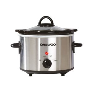 Daewoo Manual Slow Cooker 1.5 Liters - Stainless Steel