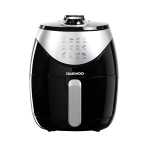 Daewoo Single Pot Air Fryer 4 Liters With 30 Minute Timer And Rapid Air Circulation Plastic 1400 W - Black