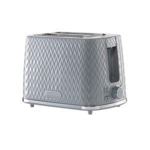 Daewoo Argyle 2 Slice Toaster With Reheat Cancel And Defrost Functions 800 W - Dark Grey