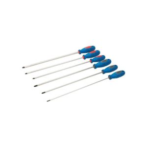 Silverline Extra Long Screwdriver Slotted And Phillips 6 Pieces Set