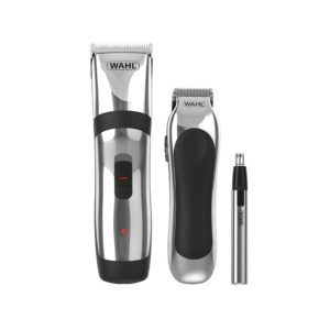Wahl Rechargeable Hair Clipper Beard Gromming Set Nose & Ear Trimmer Gift Set