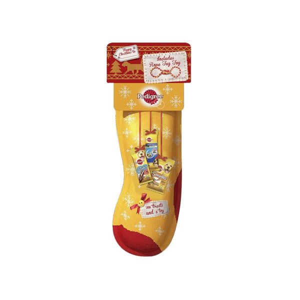 Pedigree Christmas Dog Stocking With Treat And A Toy
