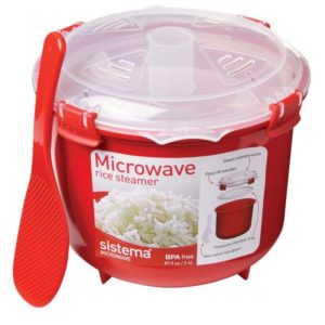 Sistema Microwave Rice Cooker Steamer 2.6 Litre - Red