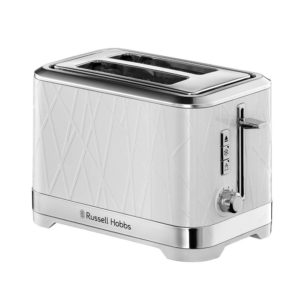 Russell Hobbs Structure 2 Slice Toaster With Stainless Steel Accents - White