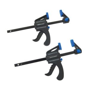 Silverline Mini Clamps 100mm Jaw 2 Pack