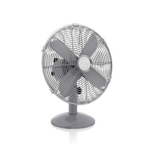 Swan Retro 12 Inch Desk Fan Grey