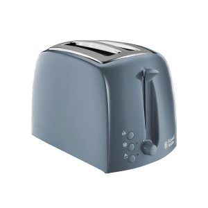 Russell Hobbs Textures 2 Slice Toaster With Frozen Cancel & Reheat Settings 850 W - Grey