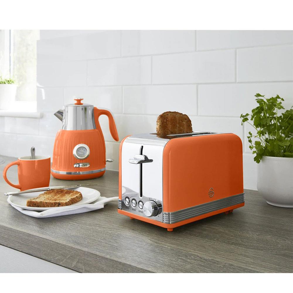 Swan retro 2024 orange kettle