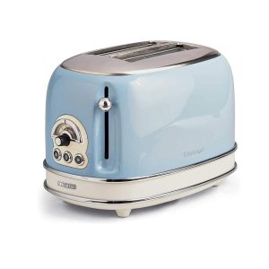 Ariete Vintage 2 Slice Toaster With Cancel Defrost And Reheat Functions 810 W - Blue