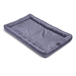 Petface Water Resistant Memory Foam Dog Bolster Mattress Crate Bed Large 100.5 x 66.5 cm - Grey