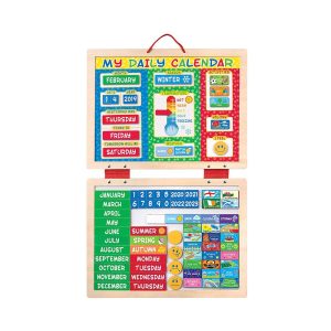 Melissa & Doug My Magnetic Daily Calendar – Seasonal & Religious (Date, Weather, & Special Events) With 80 Magnets – Multicolour