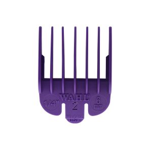 Wahl Clipper Attachment Comb Colour Coded Plastic No.2 6mm (1/4 Inch) - Purple