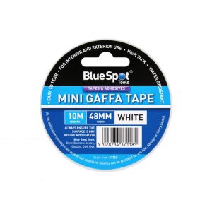 BlueSpot Mini Gaffa Tape 48mm x 10M – White