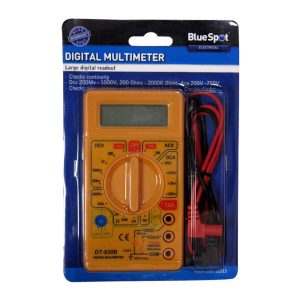 BlueSpot Digital Multi-Meter Measures AC/DC Voltage And DC Current – Multicolour