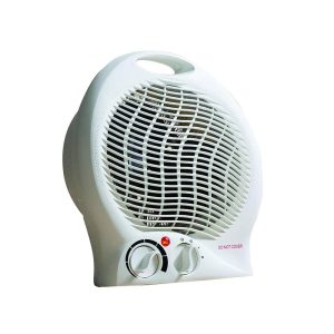 Daewoo 2000W Upright Fan Heater With Heat Settings And Carry Handle – White