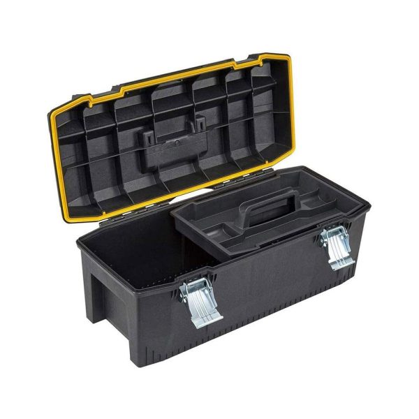 Stanley Fatmax 28 Inch Waterproof Toolbox Storage With Heavy Duty Metal Latch - Black - Image 3