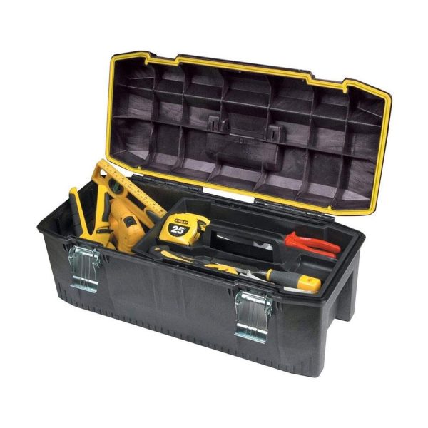 Stanley Fatmax 28 Inch Waterproof Toolbox Storage With Heavy Duty Metal Latch - Black - Image 5