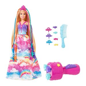Barbie Dreamtopia Twist ‘n Style Doll And Accessories With Rainbow Hair Extensions – Multicolor