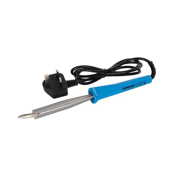 Silverline Soldering Iron 100 W With Angled Chisel Tip 220 - 250V